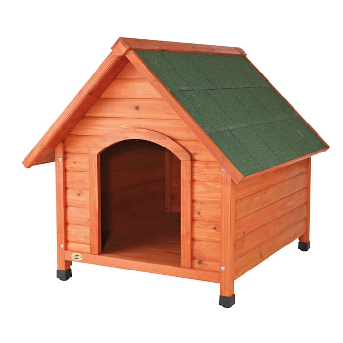 TRIXIE Natura Pitched Roof Dog House, 30" L X 28" W X 30.5" H, Brown, Small