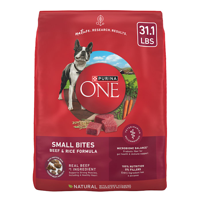 UPC 017800149303 product image for Purina ONE Small Bites Beef & Rice Formula High Protein Natural Dry Dog Food w/  | upcitemdb.com