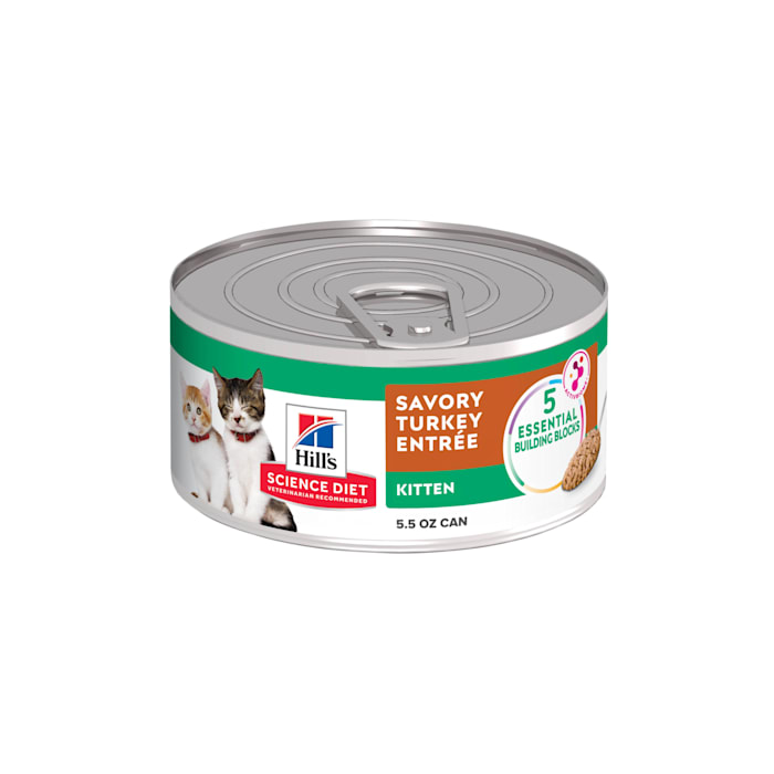 UPC 052742617411 product image for Hill's Science Diet Savory Turkey Entree Canned Kitten Food, 5.5 oz., Case of 24 | upcitemdb.com