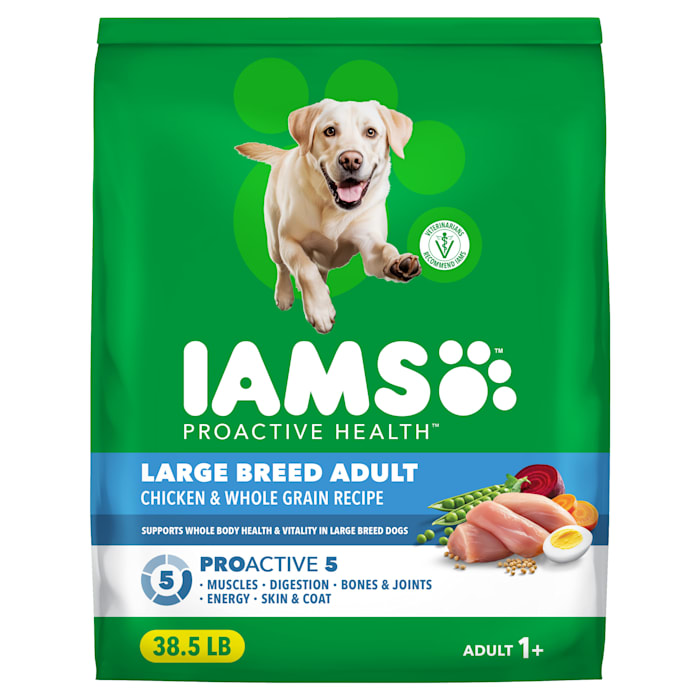 Iams ProActive Health Chicken & Whole Grain Recipe Large Breed Adult Dry Dog Food, 38.5 lbs