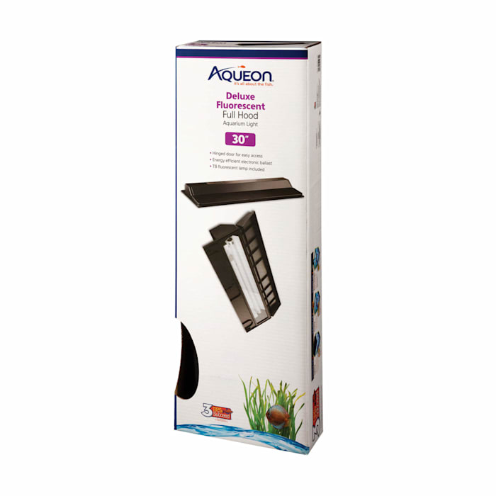 UPC 015905212304 product image for Aqueon Aquarium Black Fluorescent Deluxe Full Hood, 30