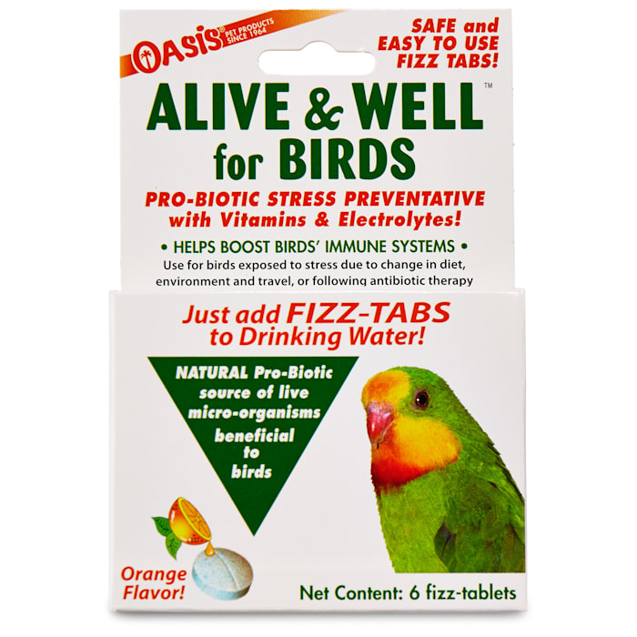 UPC 048054800702 product image for Oasis Alive & Well Probiotic Bird Water Tablets, Pack of 6 tablets | upcitemdb.com