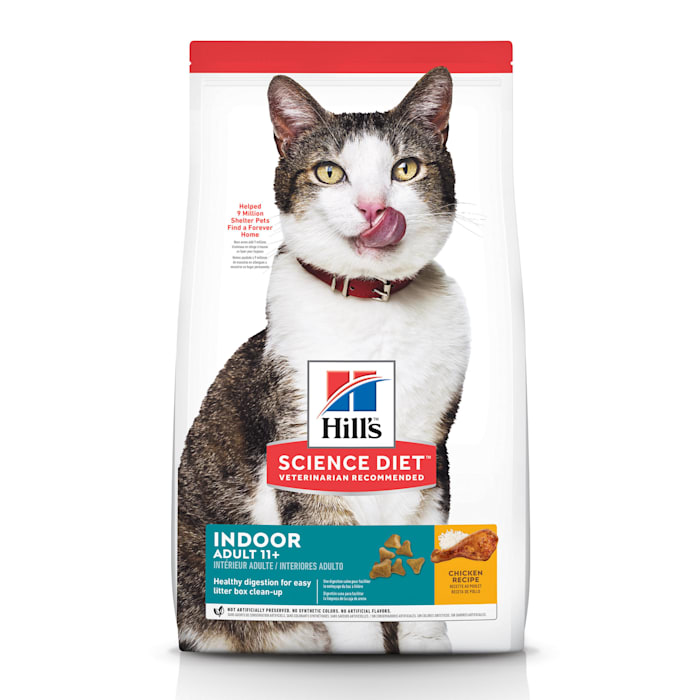 UPC 052742253008 product image for Hill's Science Diet Senior 11+ Indoor Chicken Recipe Dry Cat Food, 7 lbs. | upcitemdb.com