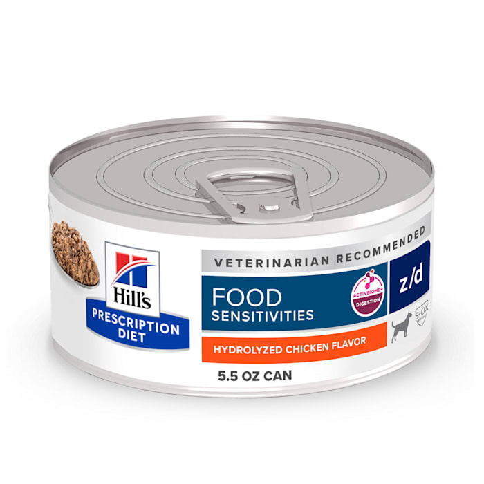 Hill's Prescription Diet z/d Skin/Food Sensitivities Hydrolyzed Protein Canned Dog Food, 5.5 oz., Case of 24