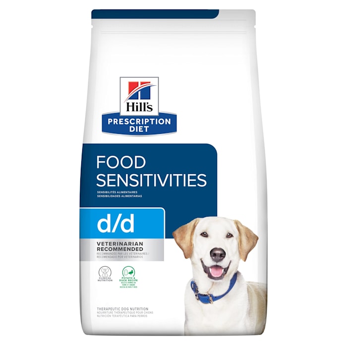 Hill's Prescription Diet d/d Food Sensitivities Grain Free Potato & Duck Flavor Dry Dog Food, 17.6 lbs.
