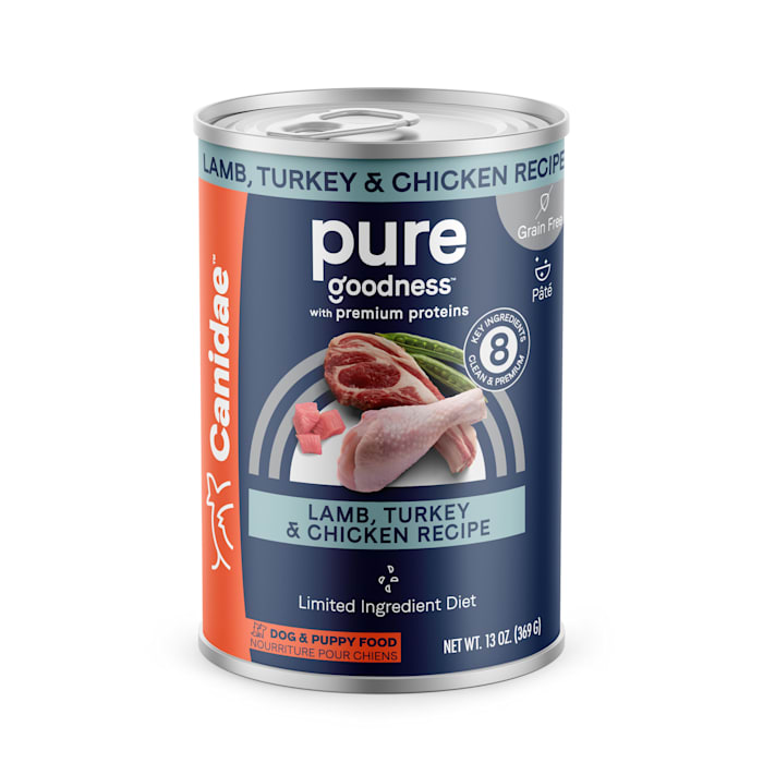 UPC 640461015245 product image for Canidae Pure Grain Free Lamb, Turkey & Chicken Recipe Wet Dog Food, 13 oz., Case | upcitemdb.com