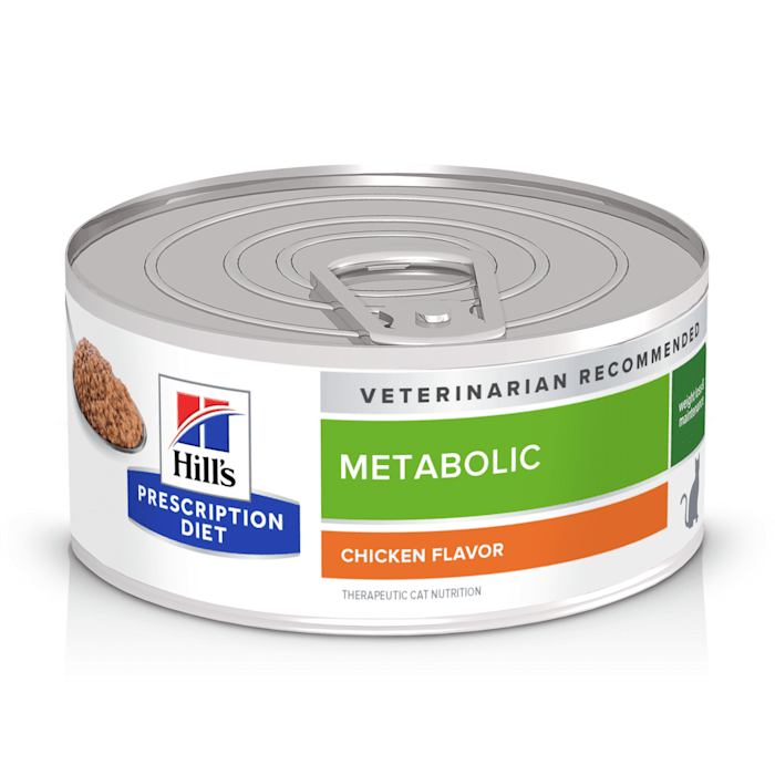 Hill's Prescription Diet Metabolic Weight Management Chicken Flavor Canned Cat Food, 5.5 oz., Case of 24