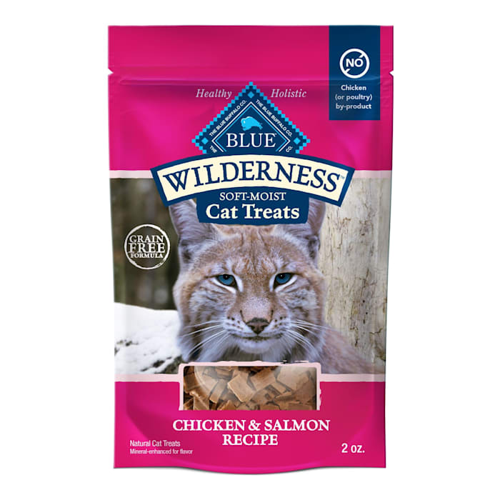 Blue Buffalo Wilderness Grain Free Soft-Moist Chicken & Salmon Cat Treats, 2 oz