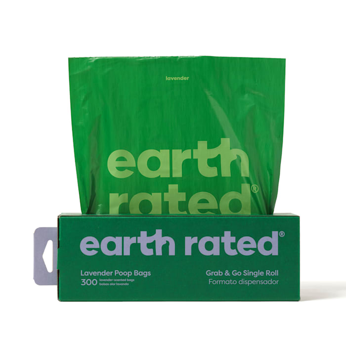 UPC 870856000079 product image for Earth Rated Lavender Leakproof Dog Poop Bags on 1 Grab-and-Go Single Roll, 300 C | upcitemdb.com