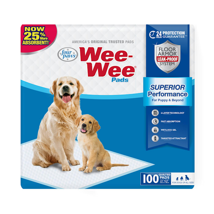 UPC 045663016395 product image for Wee-Wee Puppy Pads, 100 count. | upcitemdb.com