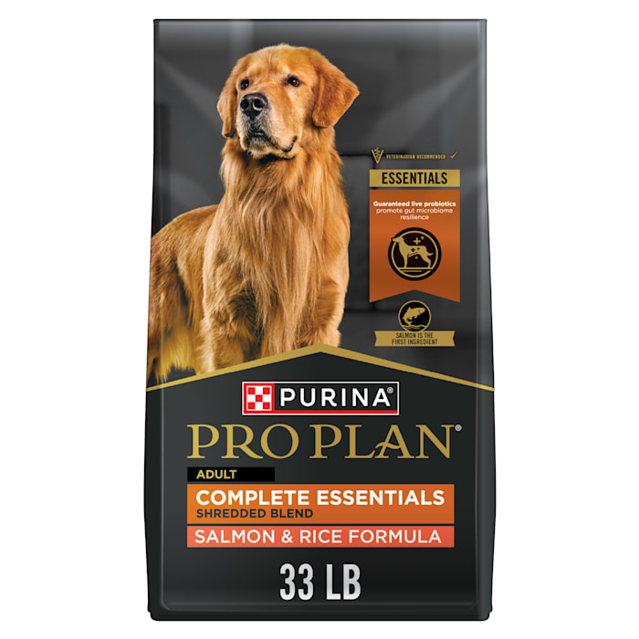 UPC 038100160546 product image for Purina Pro Plan Complete Essentials Shredded Blend Salmon and Rice Dry Dog Food  | upcitemdb.com