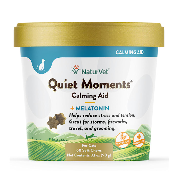 Photos - Other for Dogs NaturVet Quiet Moments Calming Aid Plus Melatonin Soft Chews 