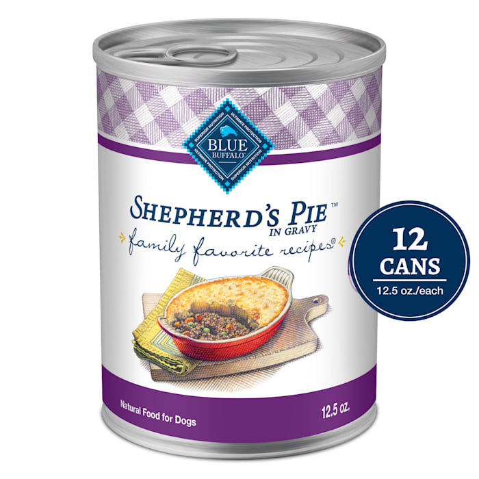 Blue Buffalo Family Favorites Shepherd's Pie Adult Wet Dog Food, 12.5 oz., Case of 12