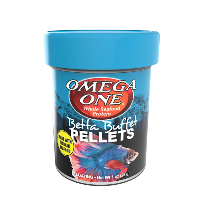 UPC 698220023710 product image for Omega One Betta Buffet Pellets for Betta Fish, Floating Meal-Free Fish Food, 1 o | upcitemdb.com