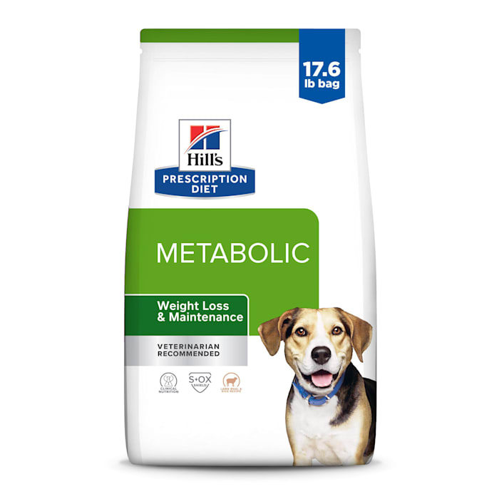 Hill's Prescription Diet Metabolic Weight Management Lamb Meal & Rice Formula Dry Dog Food, 17.6 lbs., Bag