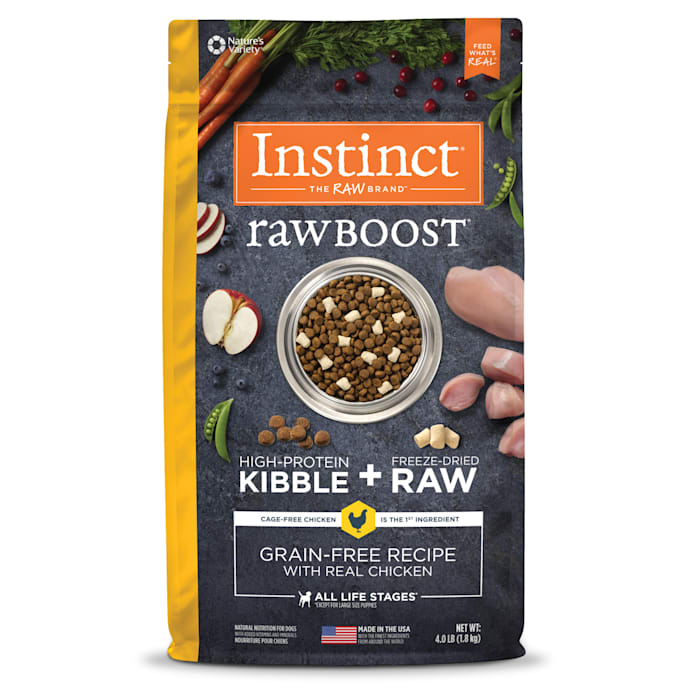 UPC 769949658221 product image for Instinct Raw Boost Grain Free Recipe with Real Chicken Natural Dry Dog Food, 4 l | upcitemdb.com