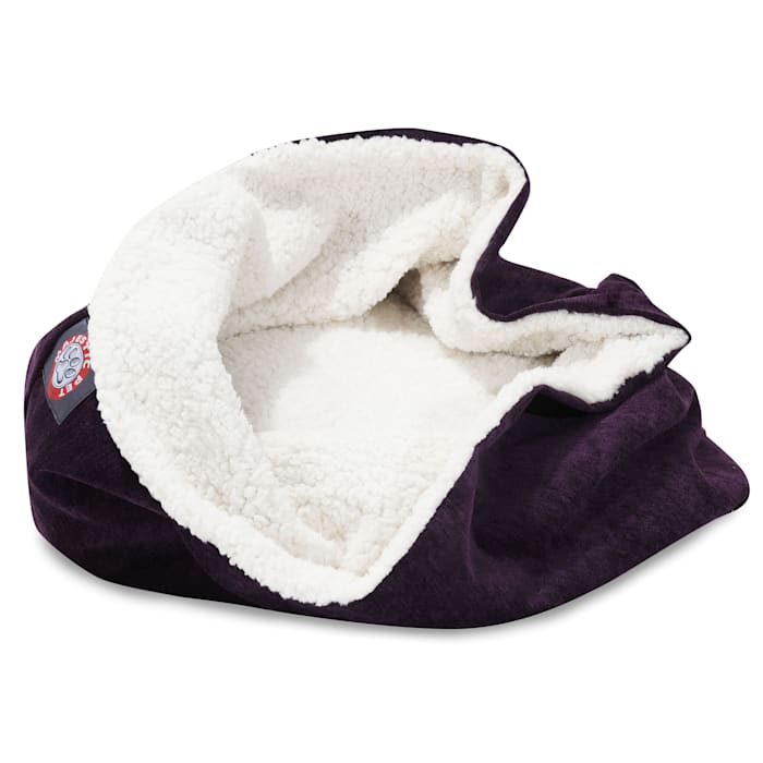 Photos - Bed & Furniture Majestic Pet Villa Aubergine Burrow Bed, 17" L x 17" W 
