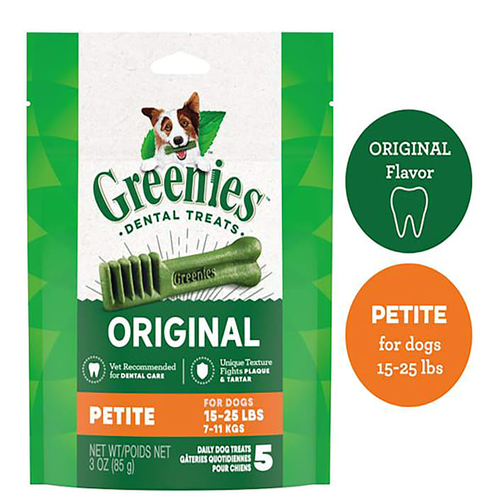 UPC 642863107009 product image for Greenies Original Petite Dental Dog Treats, 3 oz., Count of 5 | upcitemdb.com