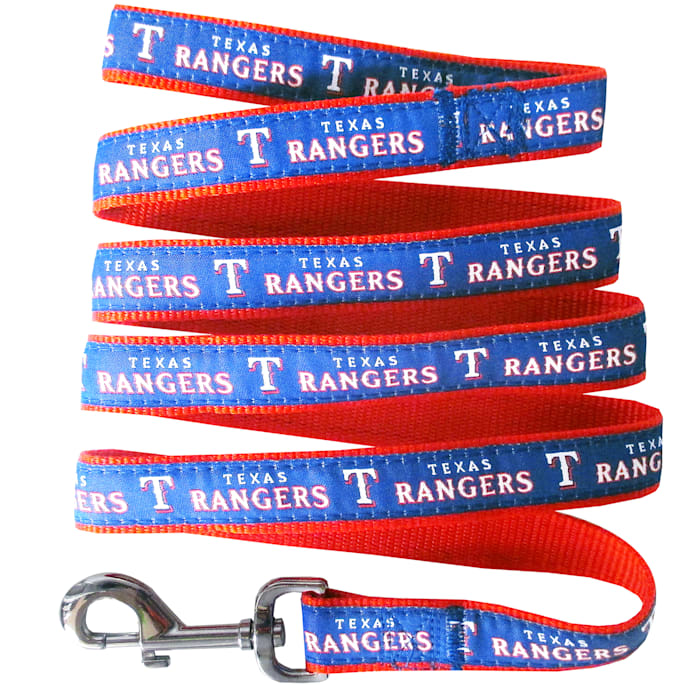 Pets First Texas Rangers Leash, Blue