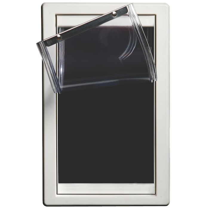 Perfect Pet Screen Guard Pet Door in White, 13.0625IN x 1.25IN x 19IN