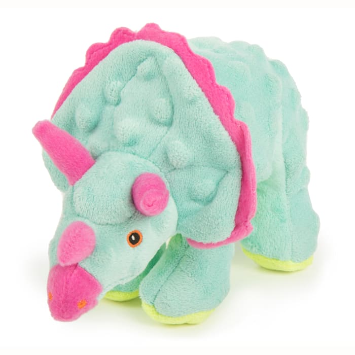 goDog Dinos Frills With Chew Guard Technology Green, Small, 10.5" L X 4" W X 6" H