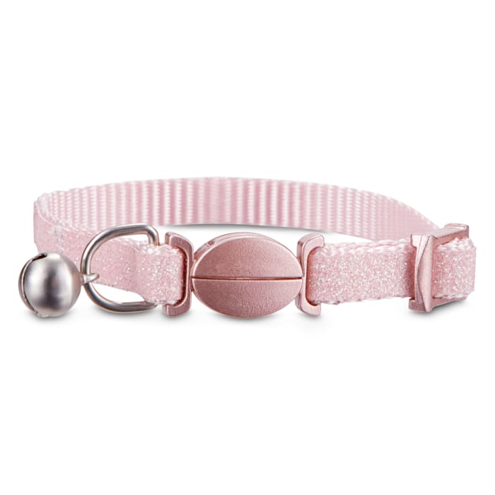YOULY Sparkle Kitten Collar, Pink, X-Small