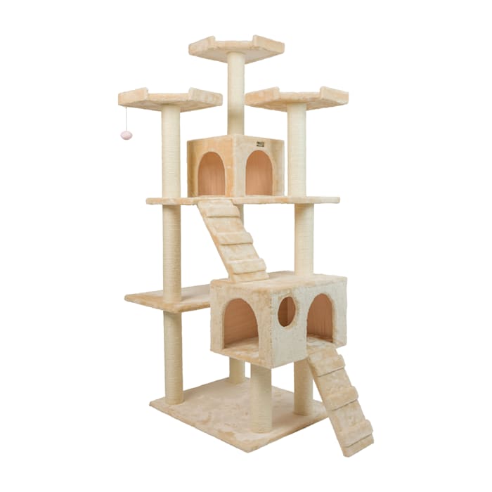 Armarkat Classic Real Wood Cat Tree A7401 Beige, 74" H