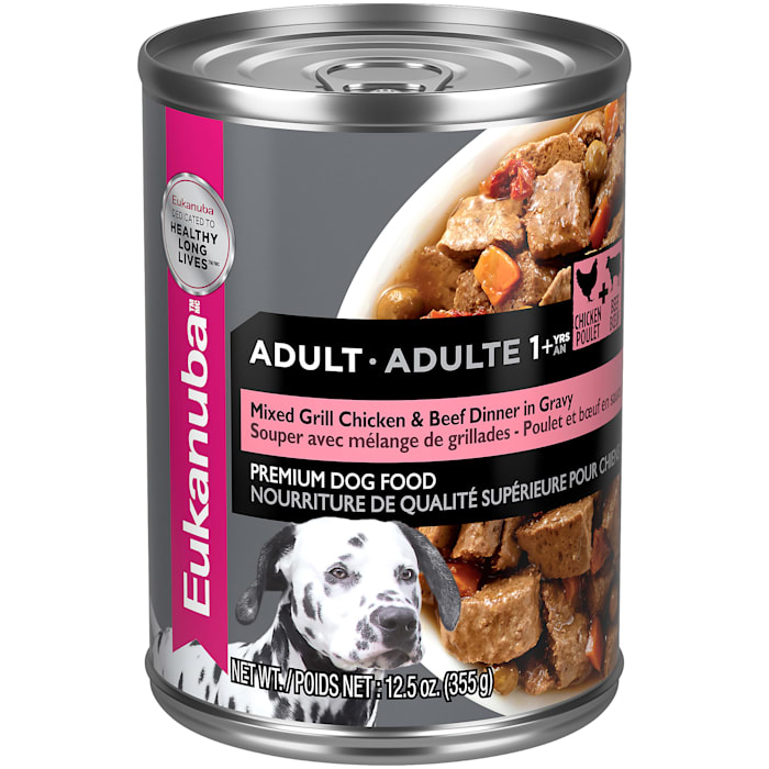 GTIN 751486000717 product image for Eukanuba Mixed Grilled Chicken & Beef Dinner Adult Wet Dog Food, 12.5 oz. | upcitemdb.com
