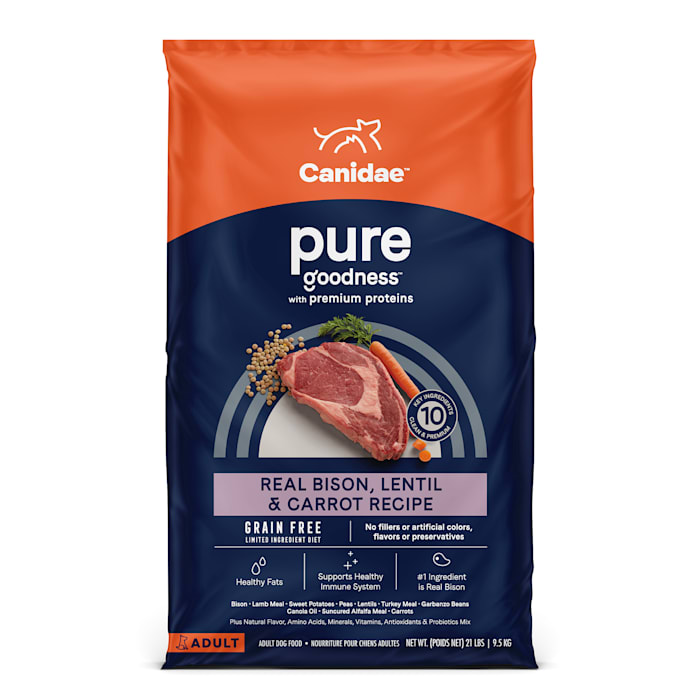 Photos - Dog Food Canidae Pure Real Bison, Lentil & Carrot Recipe Adult Dry  