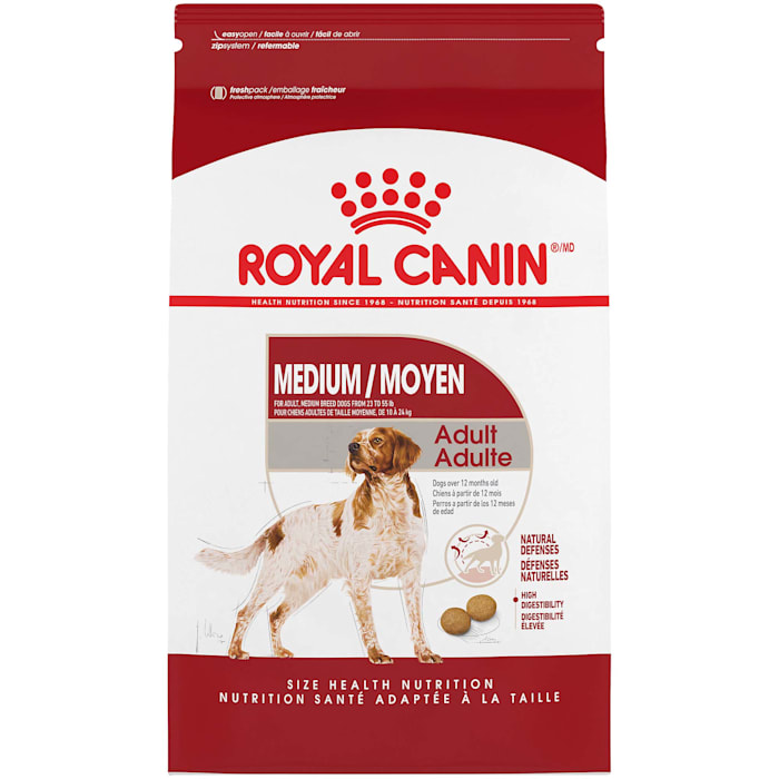 Royal Canin Medium Breed Adult Dry Dog Food, 17 lb bag (B013DQWPXW)