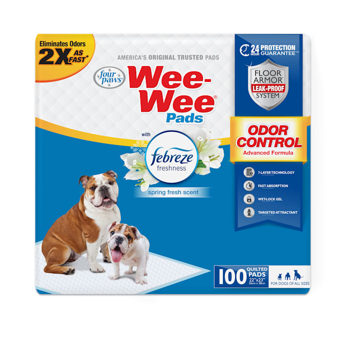 UPC 045663974367 product image for Wee-Wee Odor Control with Febreze Freshness Pads for Dogs, Count of 100 | upcitemdb.com