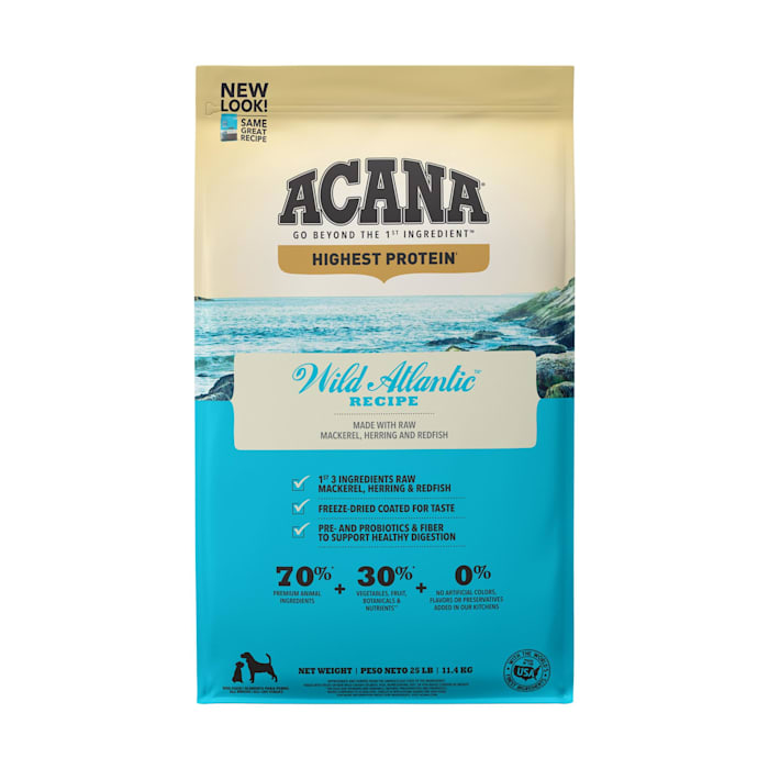 Acana Wild Atlantic Grain-Free Wild-Caught New England Fish & Kentucky Greens Dry Dog Food  25 lb