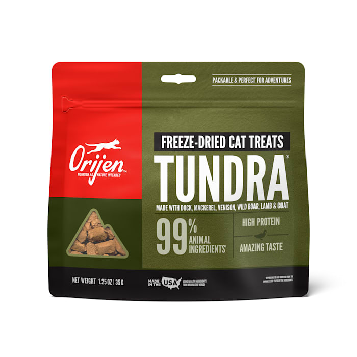 UPC 064992684358 product image for ORIJEN High Protein Grain-Free Tundra Freeze-Dried Cat Treats, 1.25 oz. | upcitemdb.com