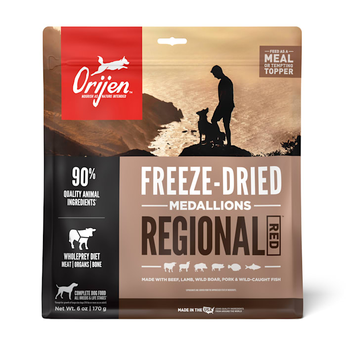 UPC 064992171704 product image for ORIJEN Grain Free, High Protein, Premium Raw Meat, Regional Red Freeze Dried Dog | upcitemdb.com