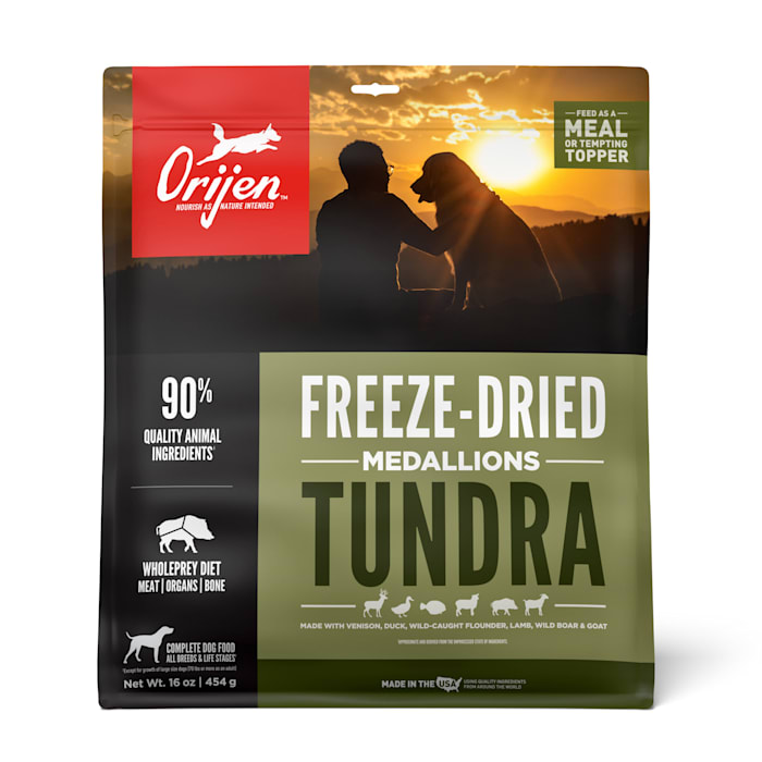 UPC 064992184544 product image for ORIJEN Grain Free, High Protein, Premium Raw Meat, Tundra Freeze Dried Dog Food, | upcitemdb.com