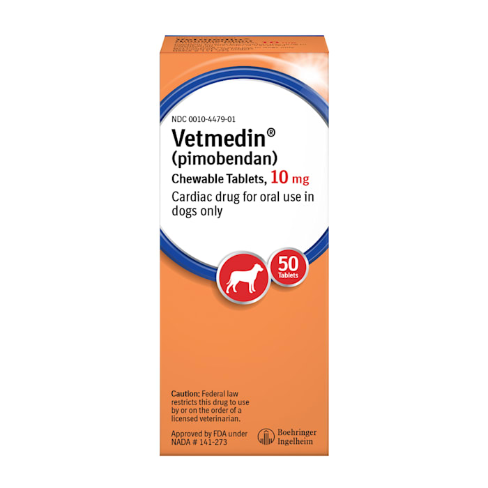 Vetmedin 10 mg for Dogs, 50 Chewable Tablets