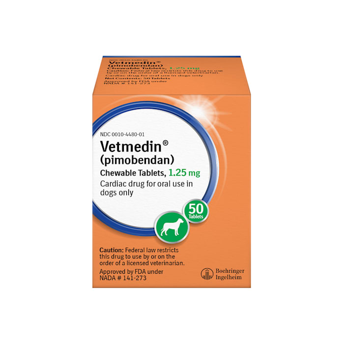 Vetmedin 1.25 mg for Dogs, 50 Chewable Tablets