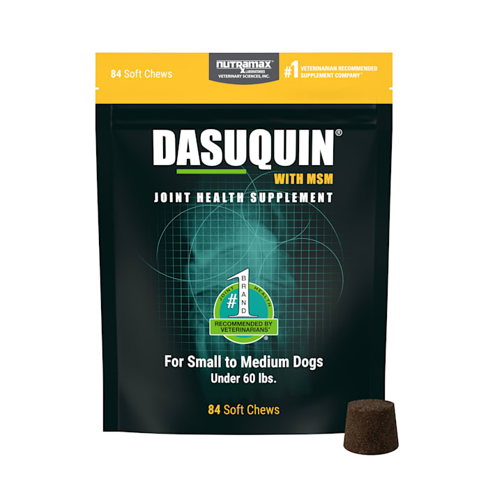 NUTRAMAX DASUQUIN Joint Health Supplement for Small to Medium Dogs, Count of 84