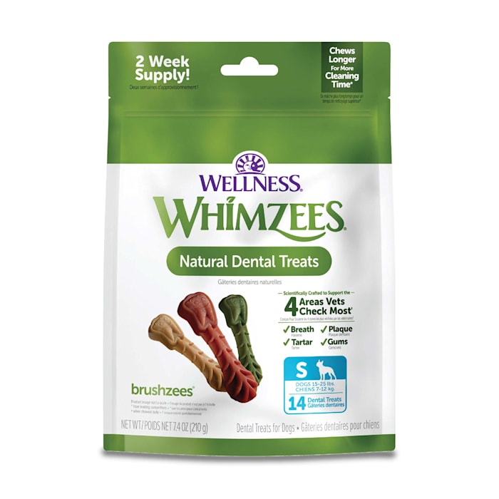 Photos - Dog Food Whimzees Natural Grain Free Daily Dental Small Dog Treats, 7.4 oz 