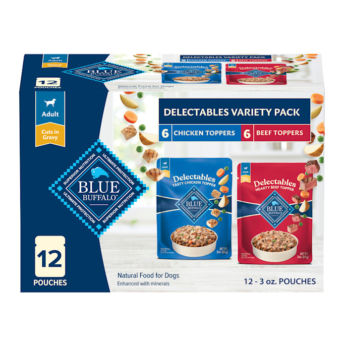 UPC 840243129461 product image for Blue Buffalo Grain-Free Delectables, Chicken & Beef, Natural Wet Dog Food Variet | upcitemdb.com