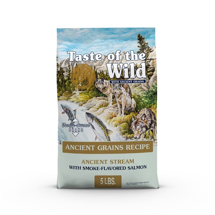 Taste of the Wild Ancient Stream with Smoked Salmon and Ancient Grains Dry Dog Food, 5 lbs.