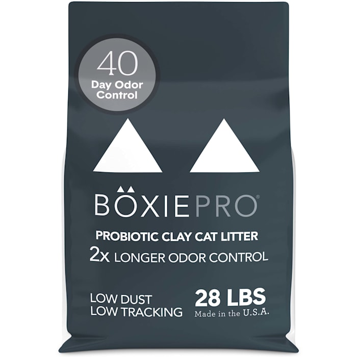 Boxiecat Probiotic 40 Day Odor Control Clumping Clay Cat Litter - 28lbs