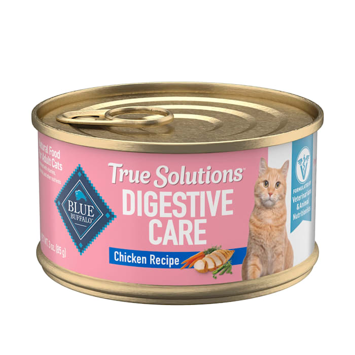 Blue Buffalo True Solutions Blissful Belly Digestive Care Chicken Natural Wet Food for Adult Cats, 3 oz, Case of 24