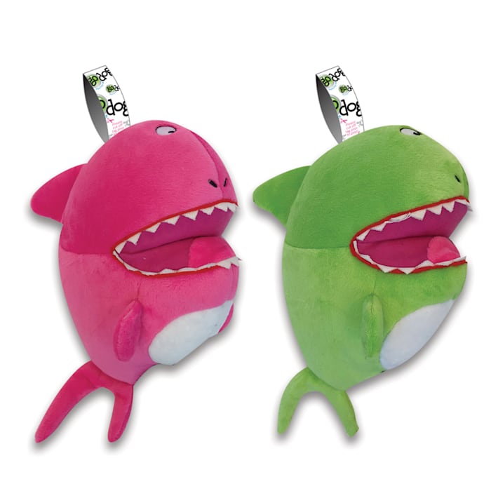 goDog Shark Assorted Dog Toys, Small
