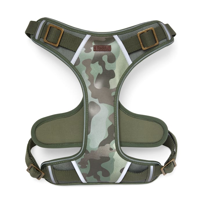 Reddy Reflective Camo Dog Harness, Green, XL/2XL