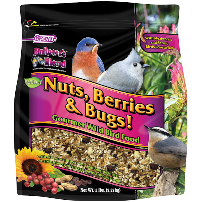 UPC 042934408187 product image for Brown's Bird Lover's Blend Nuts Berries & Bugs Blend Dry Food, 5 lbs. | upcitemdb.com