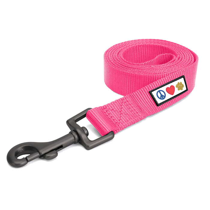 Pawtitas Solid Dog Leash, Pink, 6 ft. Long, 0.63 in. Wide, Small
