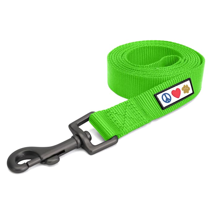 Pawtitas Solid Dog Leash, Green, 6 ft. Long, 0.63 in. Wide, Small