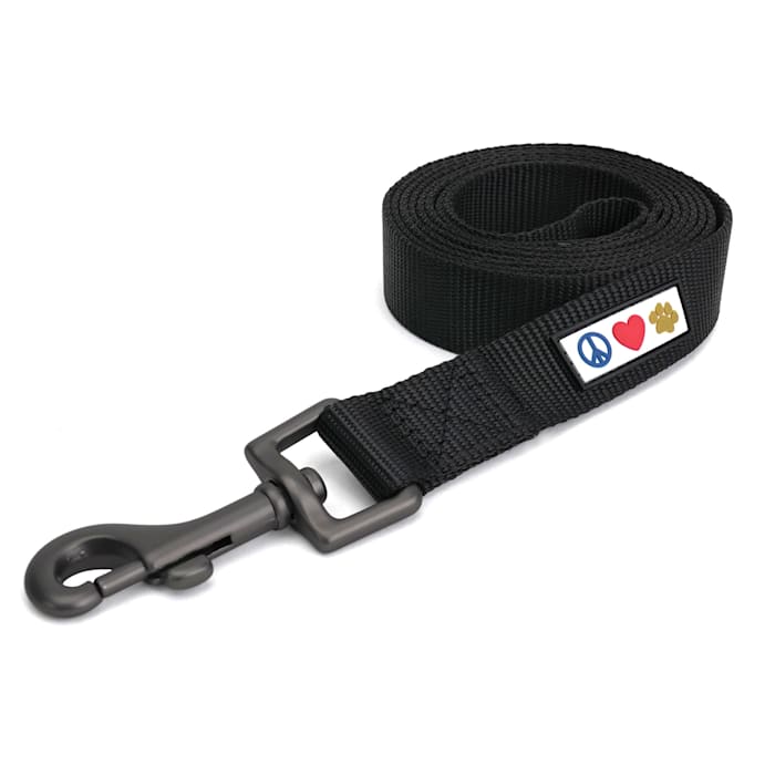 Pawtitas Solid Dog Leash, Black, 6 ft. Long, 1 in. Wide, Medium/Large