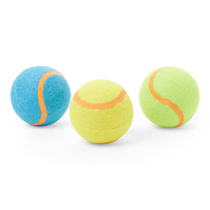 Leaps & Bounds Tennis Balls Dog Toy, 2.5 inches, Pack of 3